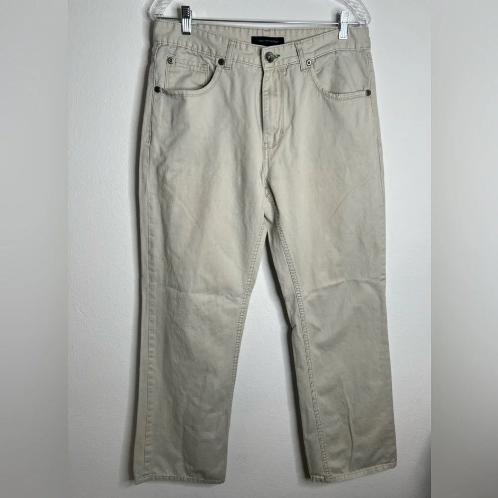 Tommy Hilfiger Men’s 100% Cotton Denim Kaki Jeans 32X32 - Picture 1 of 8